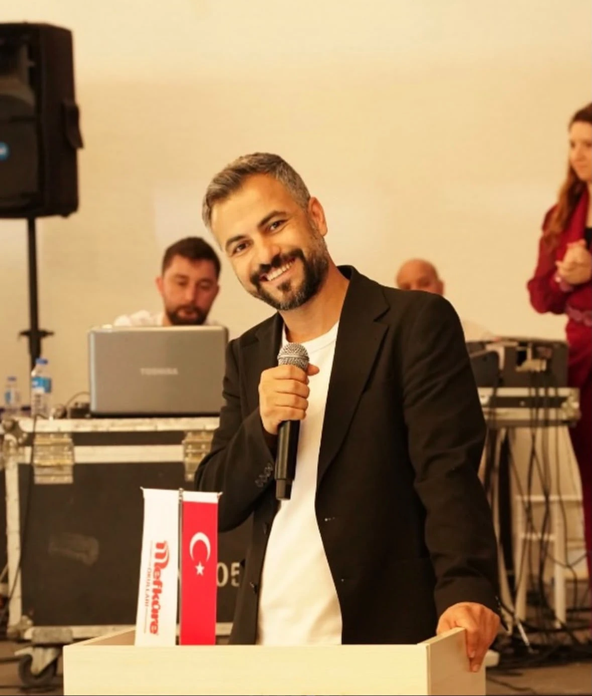 Etkinlik sunuculuğu yapan Fatih Sancaklı